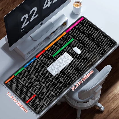 200+ Shortcut Key Pro Laptop/Computer Mouse Pad